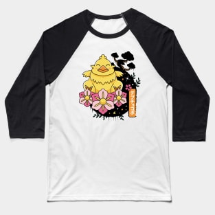 Fat Chocobo Japanese Landscape Baseball T-Shirt